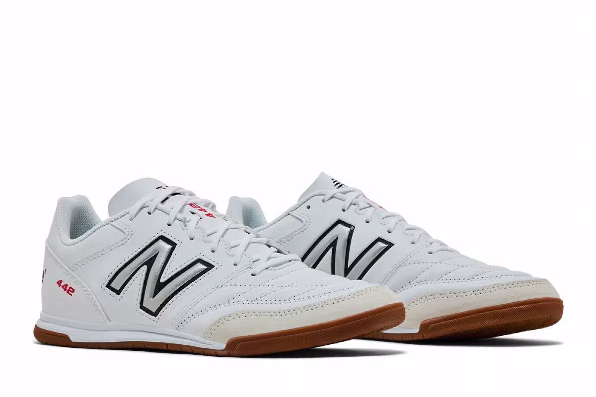 New Balance 442v2 Team IN White Black Gum, view 9