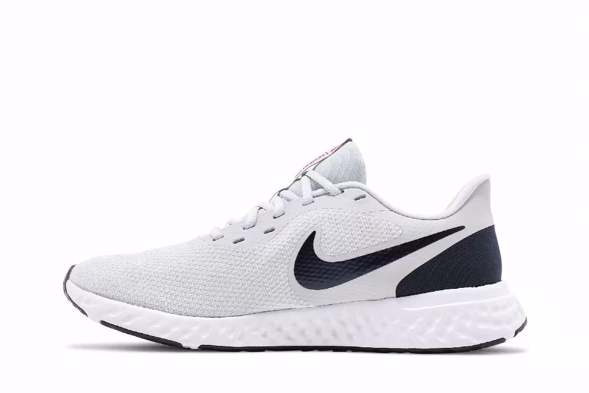 Nike Revolution 5 Pure Platinum Thunder Blue, view 4