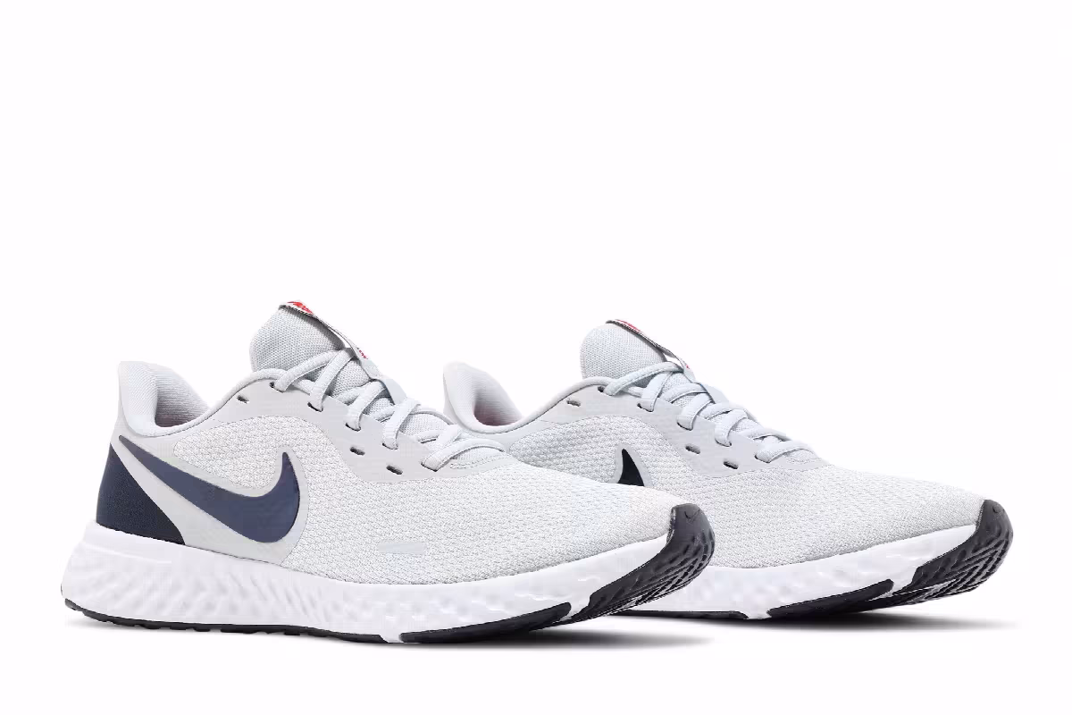 Nike Revolution 5 Pure Platinum Thunder Blue, view 9
