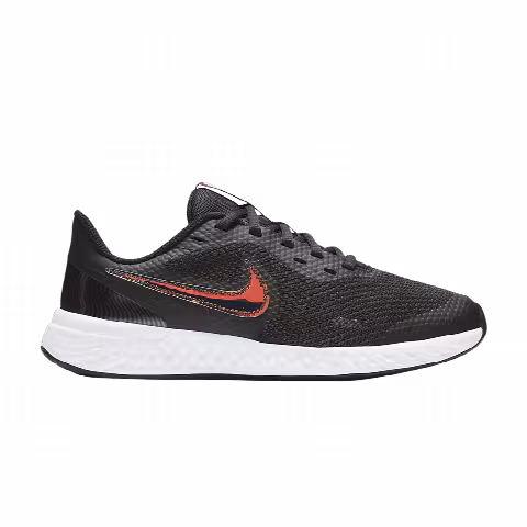 Nike Revolution 5 Power GS 'Black Iridescent Swoosh'