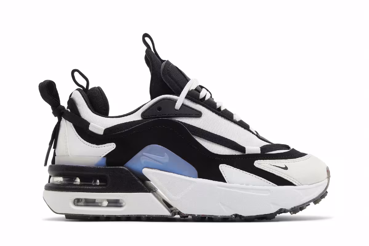 Nike Women's Air Max Furyosa White Black, view 2