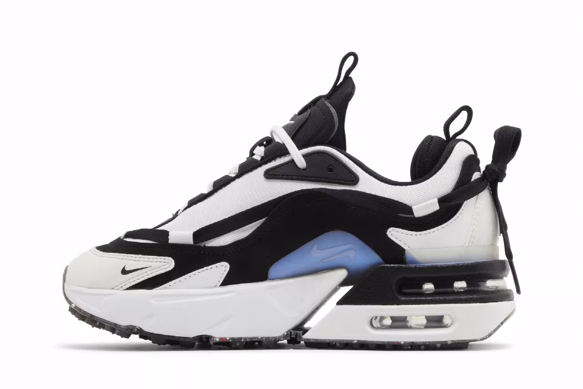 Nike Women's Air Max Furyosa White Black, view 4