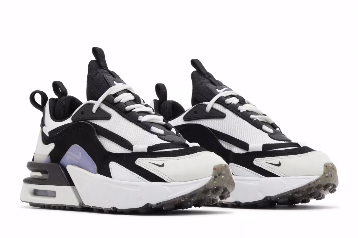 Nike Women's Air Max Furyosa White Black, view 9