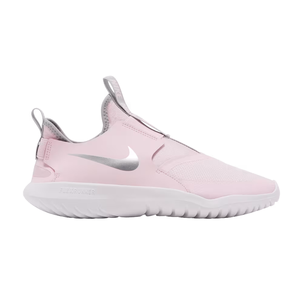 Nike Flex Runner GS Pink Foam Metallic Silver