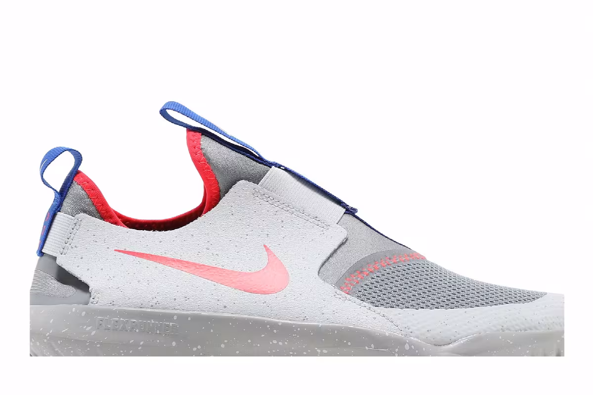 Nike Flex Runner SE GS Particle Grey Bright Crimson, view 3