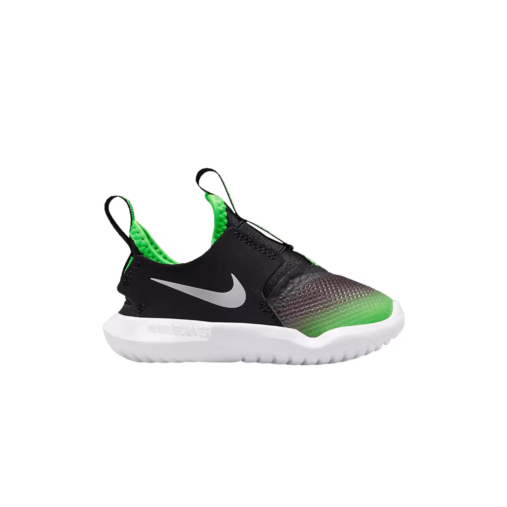 Nike Flex Runner TD Black Green Strike