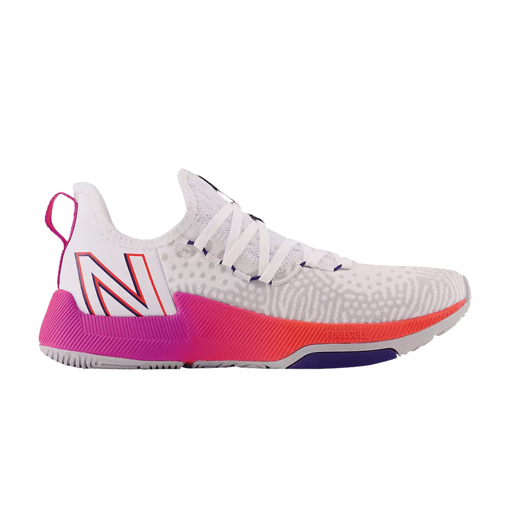 New Balance Women's FuelCell Trainer White Magenta Pop