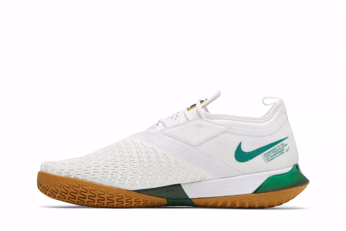 NikeCourt React Vapor NXT White Gorge Green, view 4