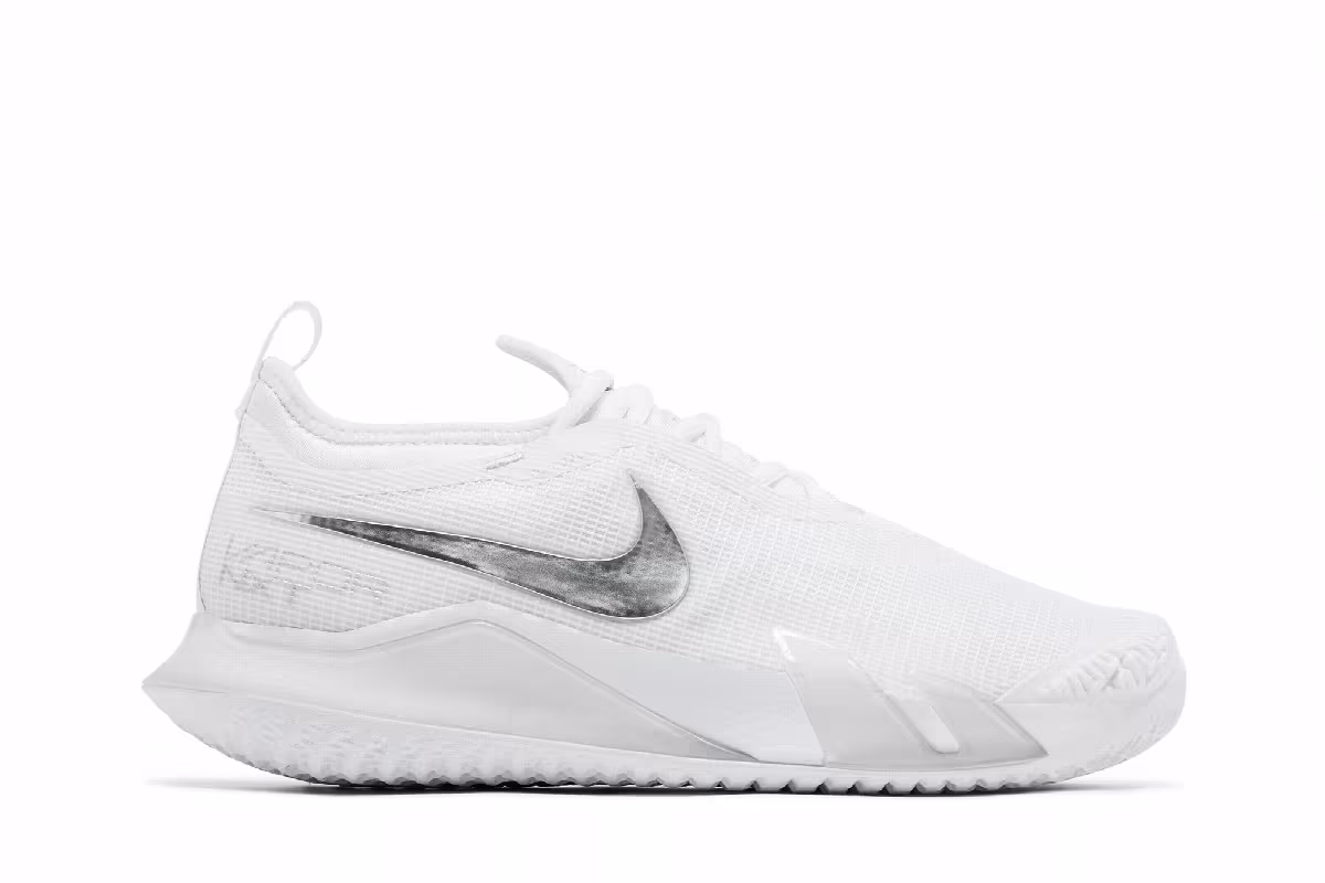 Women's NikeCourt React Vapor NXT White Metallic Silver, view 2