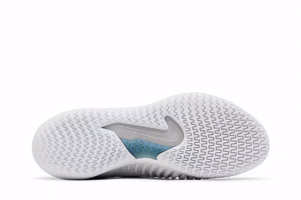 Women's NikeCourt React Vapor NXT White Metallic Silver, view 5