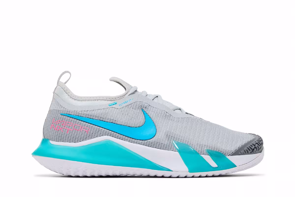 NikeCourt React Vapor NXT Grey Fog Chlorine Blue, view 2
