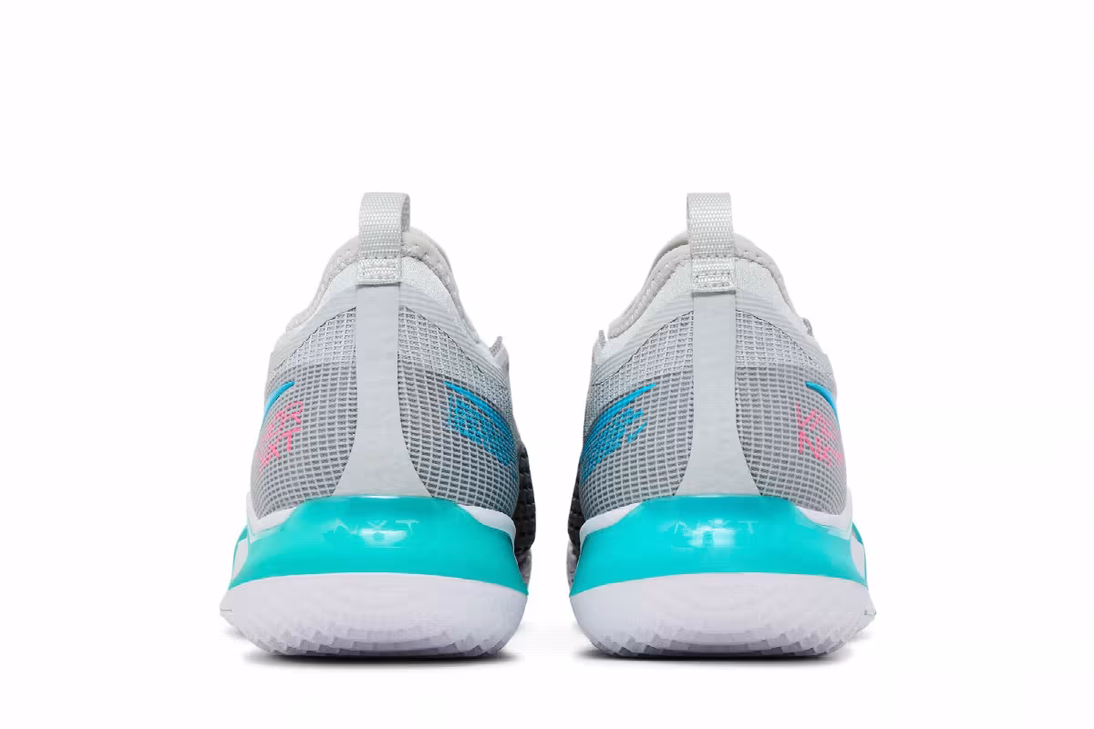 NikeCourt React Vapor NXT Grey Fog Chlorine Blue, view 7