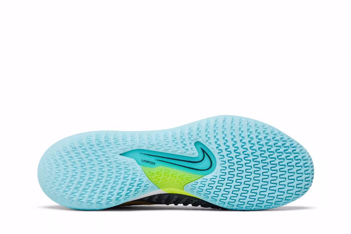 NikeCourt React Vapor NXT Obsidian Metallic Gold, view 5