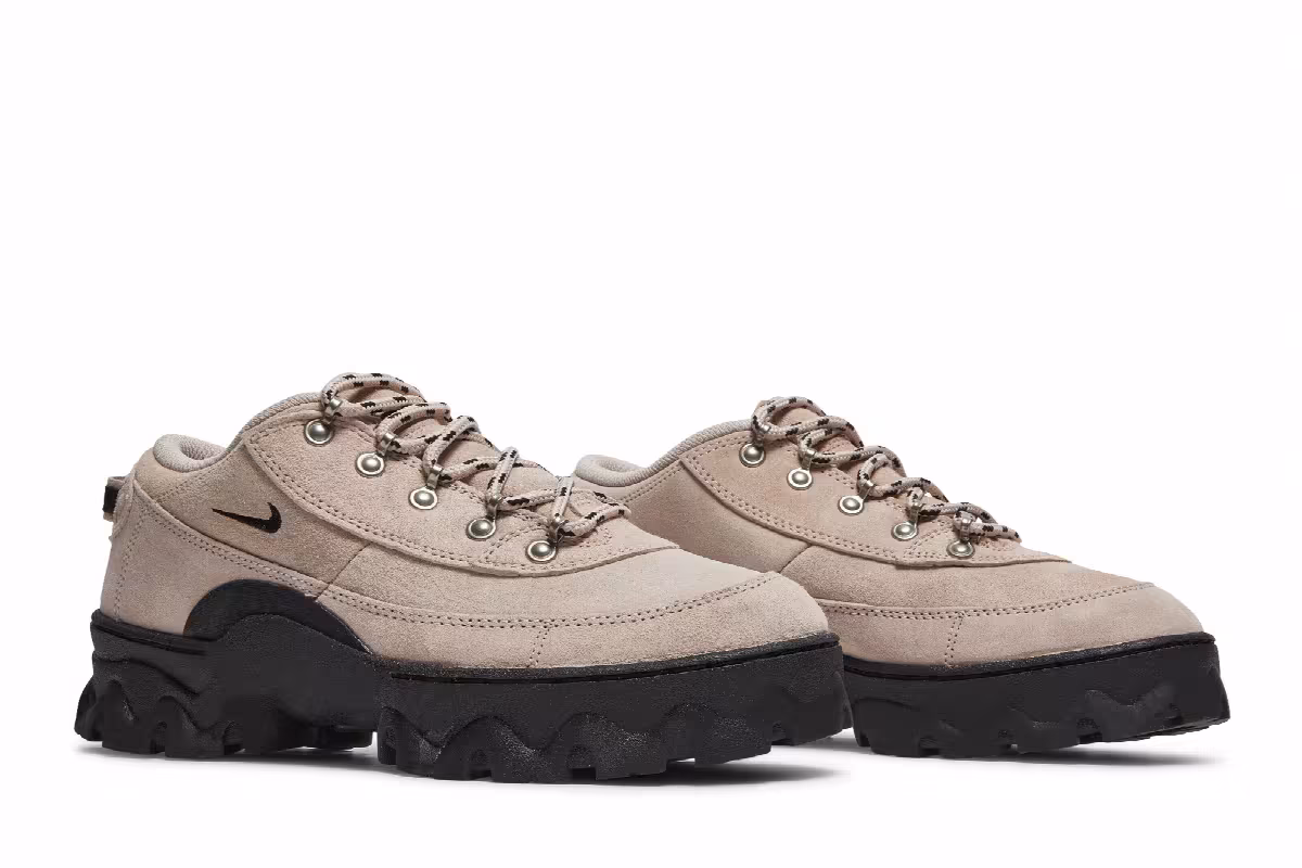 Nike Women's Lahar Low Fossil Stone Black, view 9