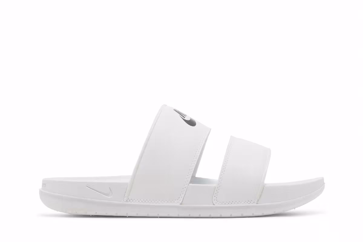 Nike Women's Offcourt Duo Slide White Black, view 2