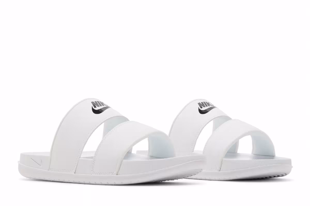 Nike Women's Offcourt Duo Slide White Black, view 9