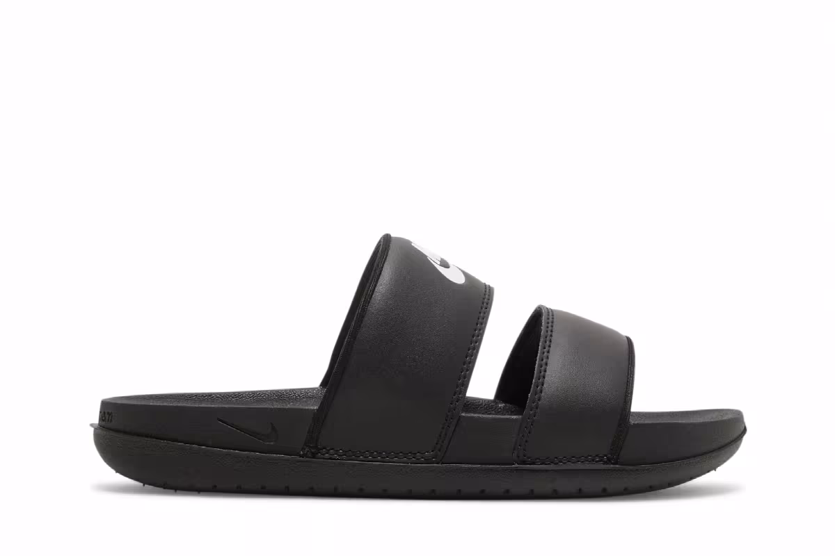 Nike Women's Offcourt Duo Slide Black White, view 2