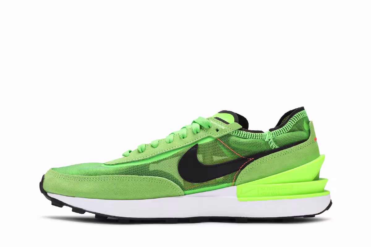 Nike Waffle One Electric Green, view 4