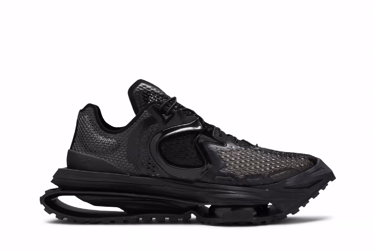 Matthew M. Williams x Nike Zoom 004 Triple Black, view 2