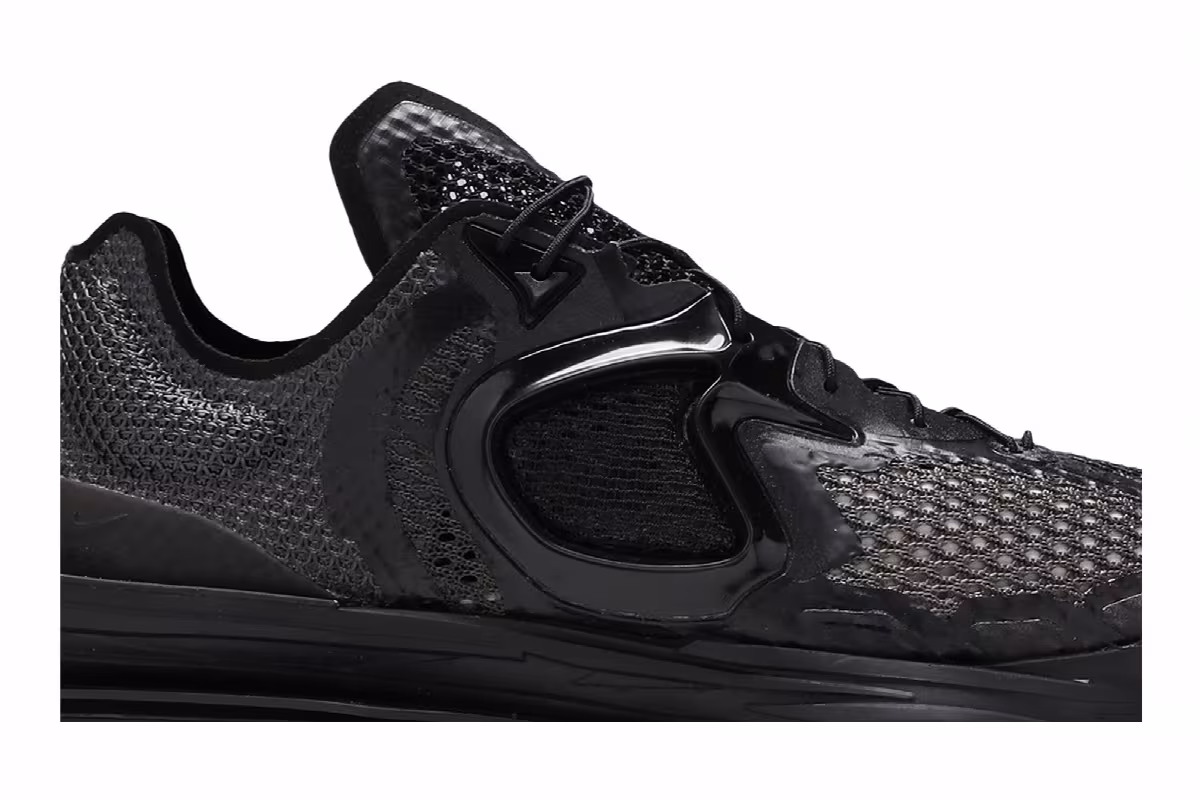 Matthew M. Williams x Nike Zoom 004 Triple Black, view 3
