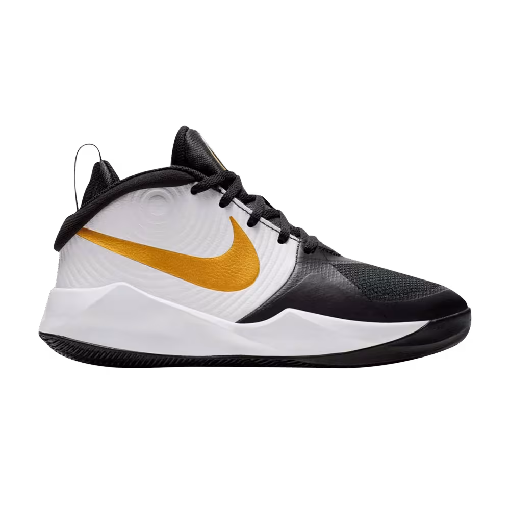 Nike Team Hustle D9 GS Black Metallic Gold