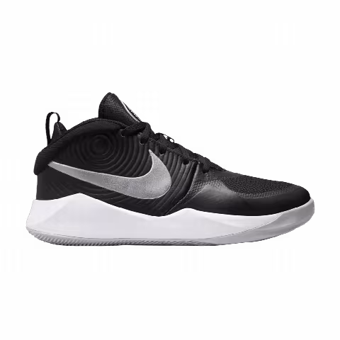 Nike Team Hustle D9 GS 'Black Metallic Silver'