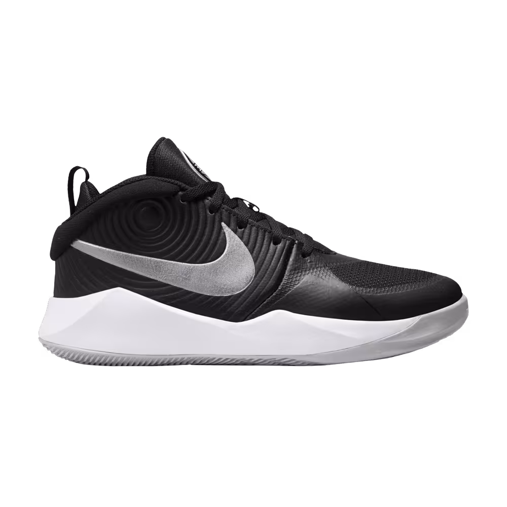 Nike Team Hustle D9 GS Black Metallic Silver
