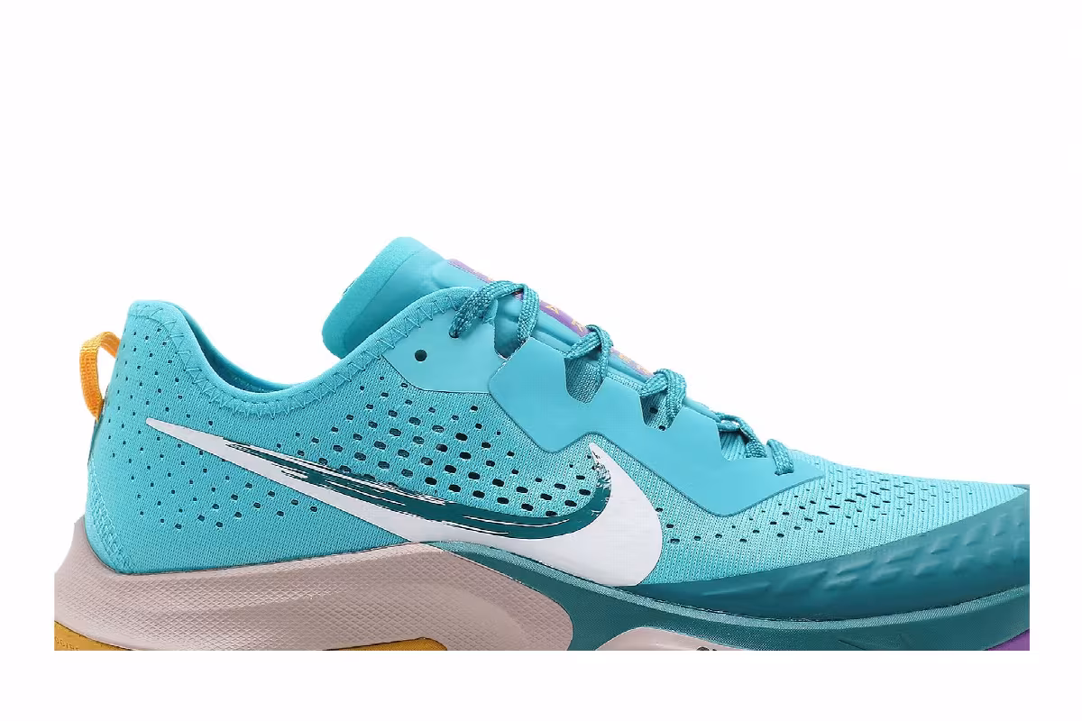 Nike Air Zoom Terra Kiger 7 Turquoise Blue, view 3