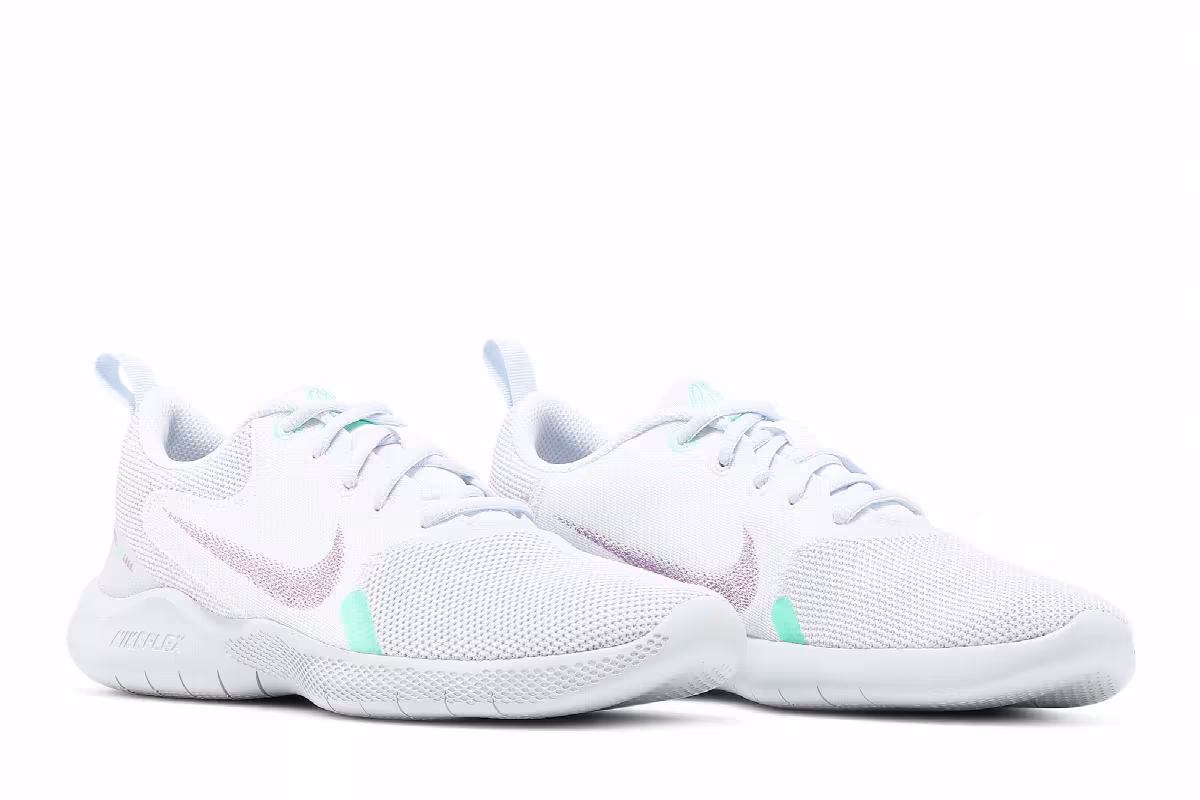 Nike Women's Flex Experience Run 10 White Violet Shock, view 9