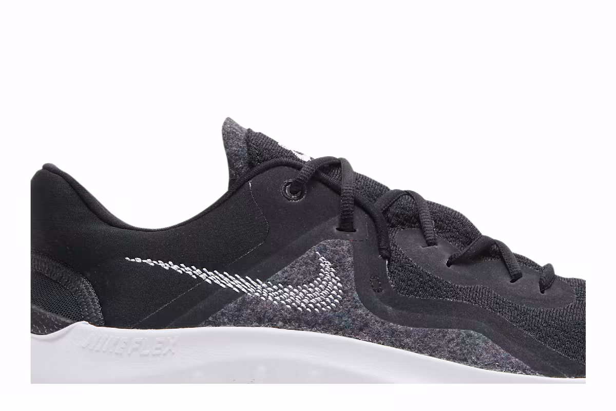 Nike Flex Run 2021 Black White, view 3