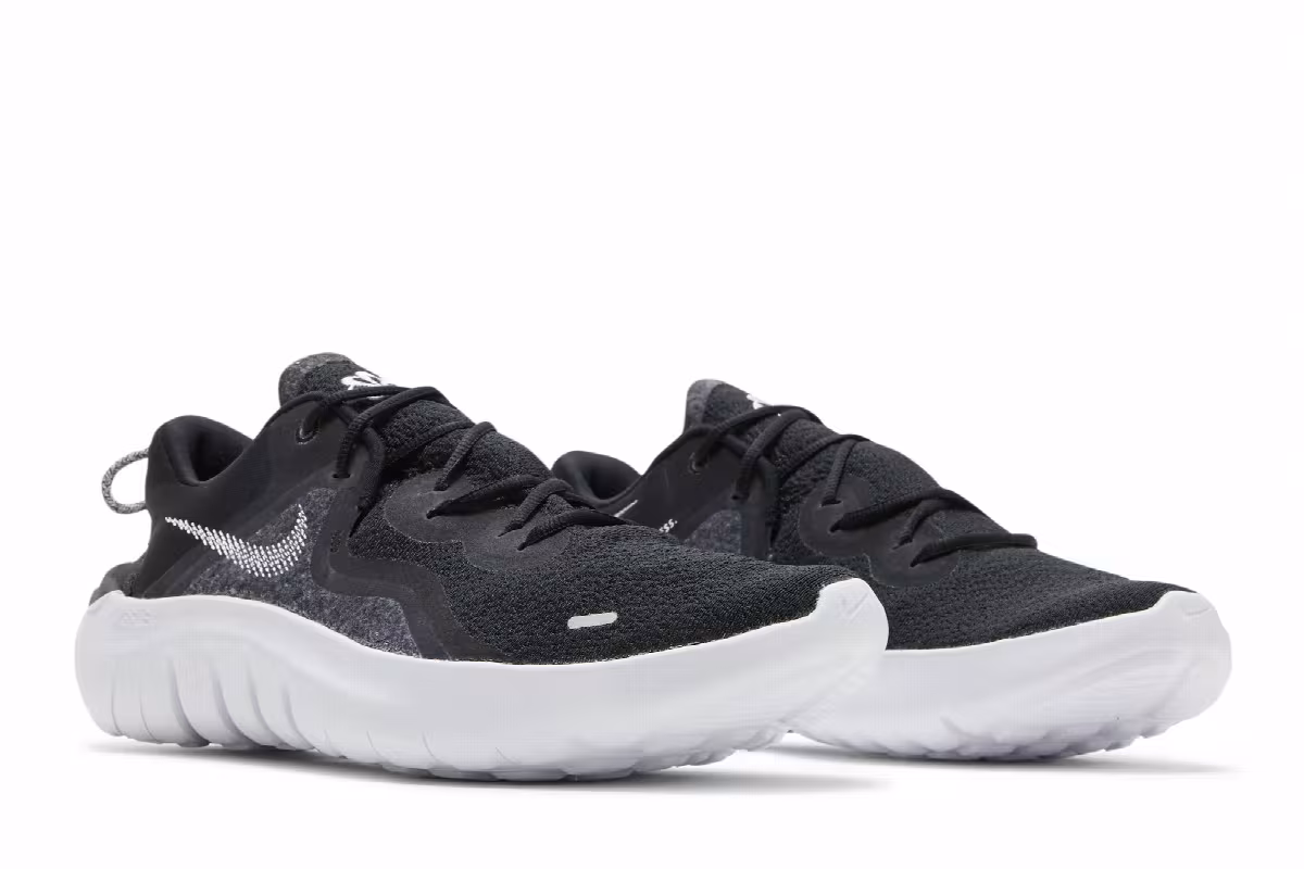 Nike Flex Run 2021 Black White, view 9