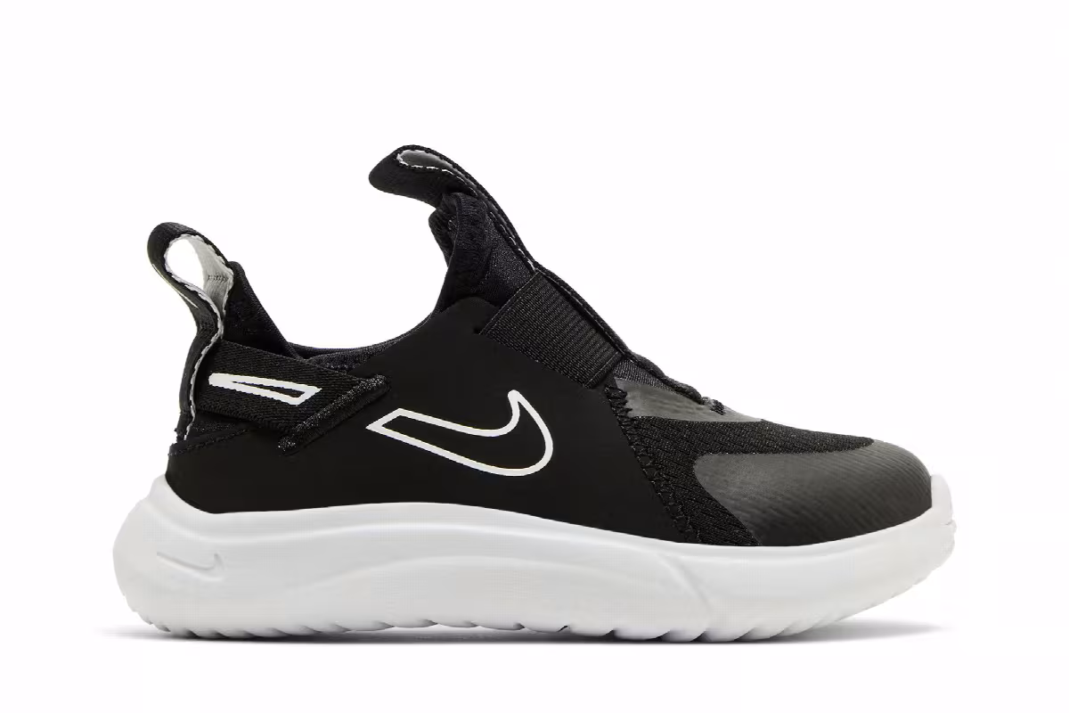 Nike Flex Plus TD Black White, view 2