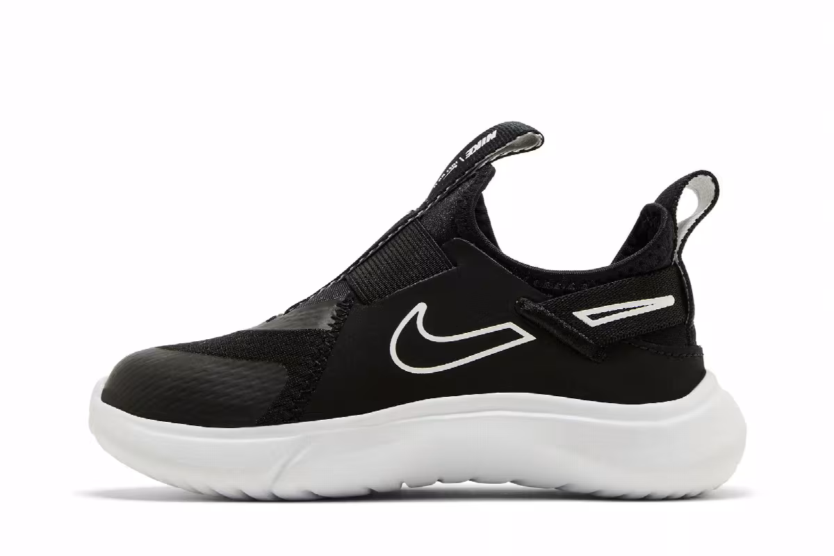 Nike Flex Plus TD Black White, view 4
