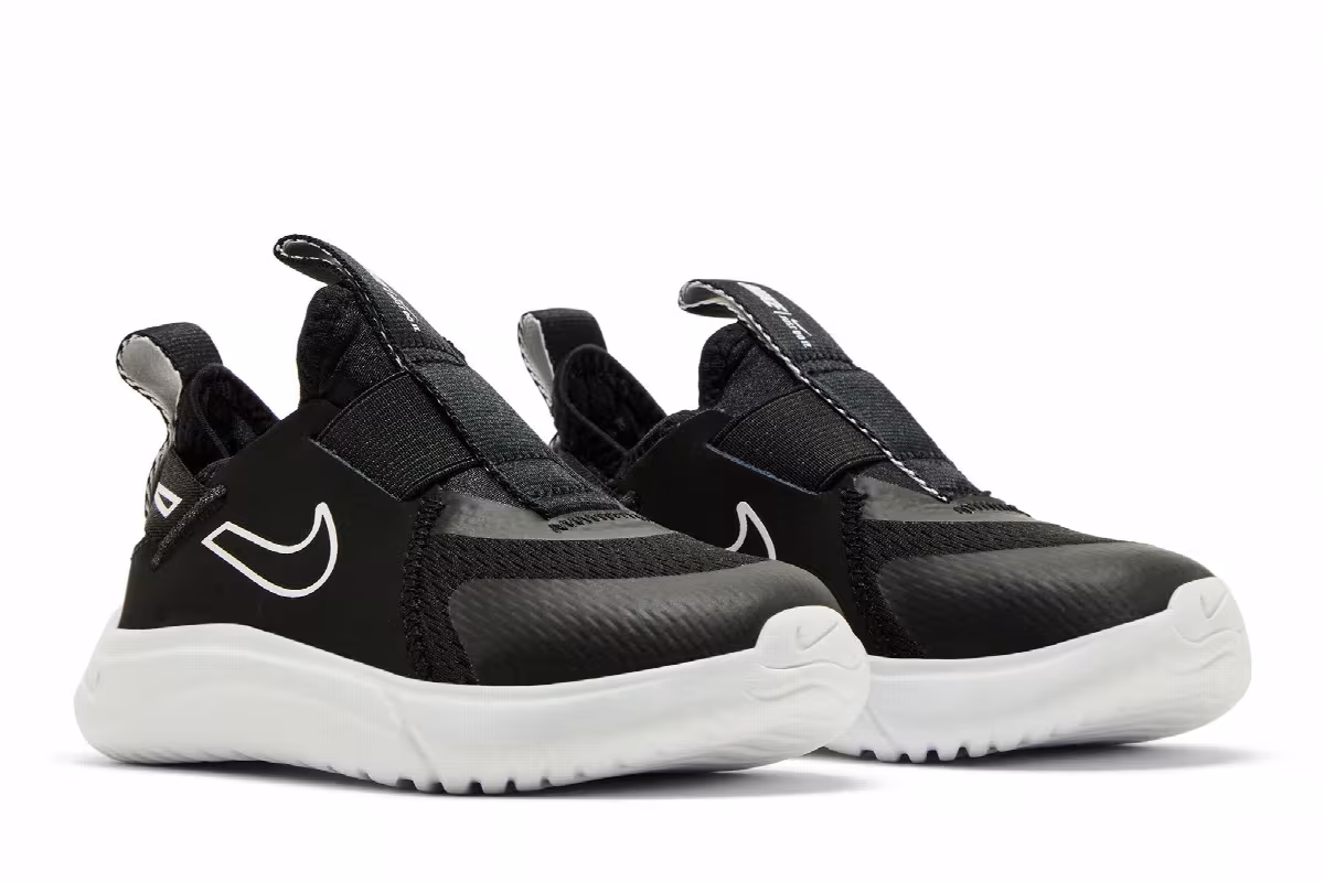 Nike Flex Plus TD Black White, view 9