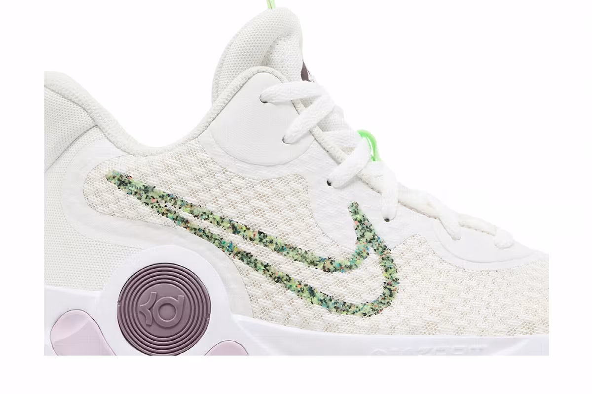 Nike KD Trey 5 IX EP White Lime Light Purple, view 3