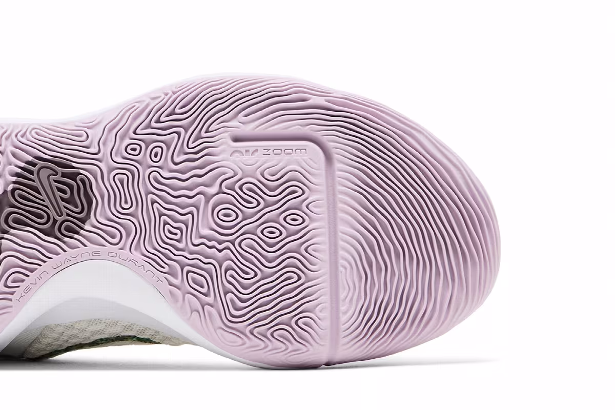 Nike KD Trey 5 IX EP White Lime Light Purple, view 6