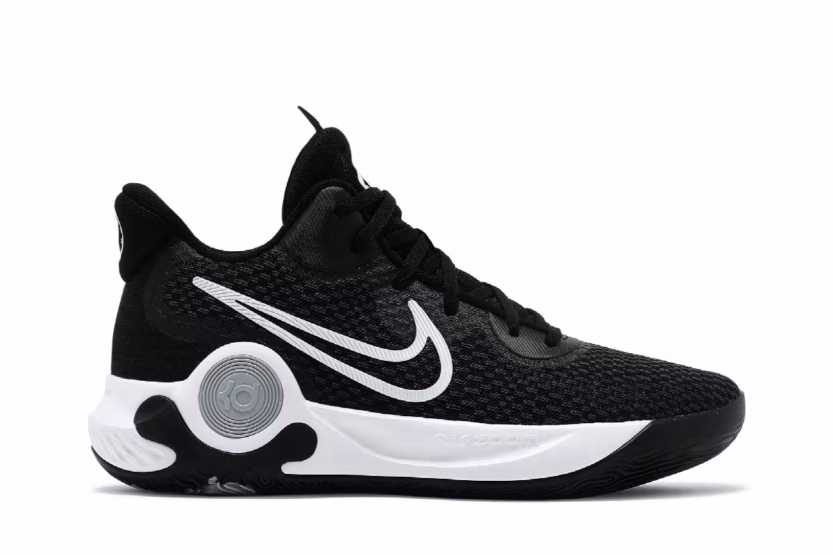 Nike KD Trey 5 IX Black White, view 2