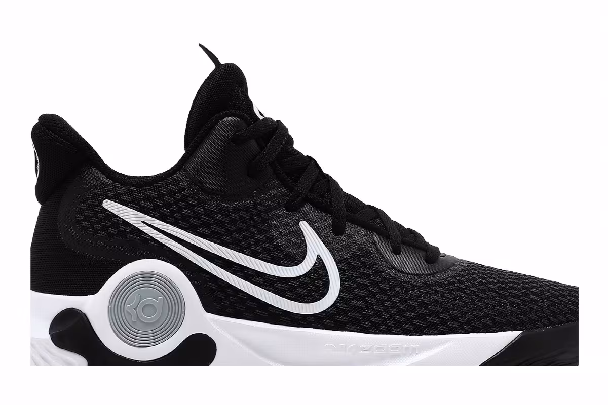 Nike KD Trey 5 IX Black White, view 3