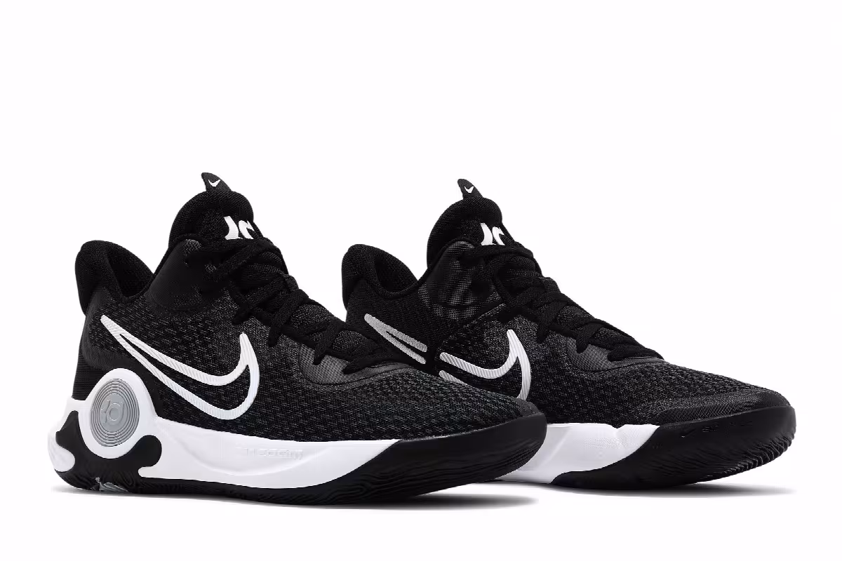 Nike KD Trey 5 IX Black White, view 9