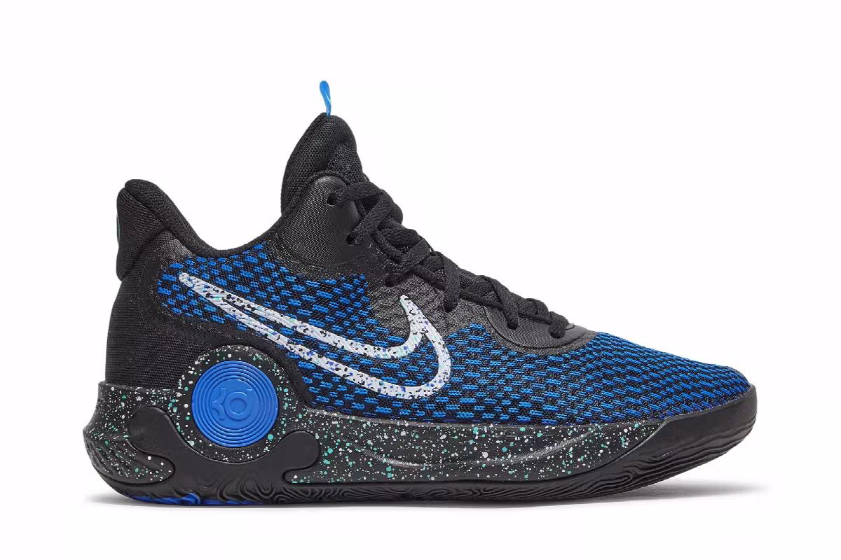 Nike KD Trey 5 IX EP Black Racer Blue, view 2
