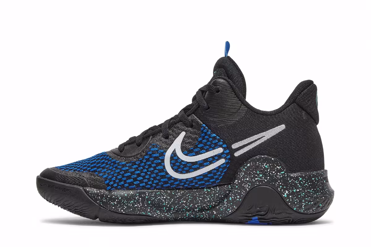 Nike KD Trey 5 IX EP Black Racer Blue, view 4