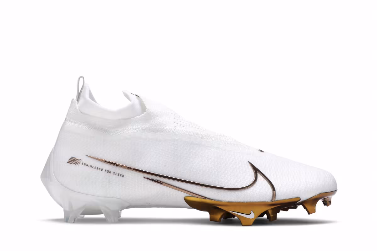 Nike Vapor Edge Elite 360 Flyknit White Metallic Gold, view 2