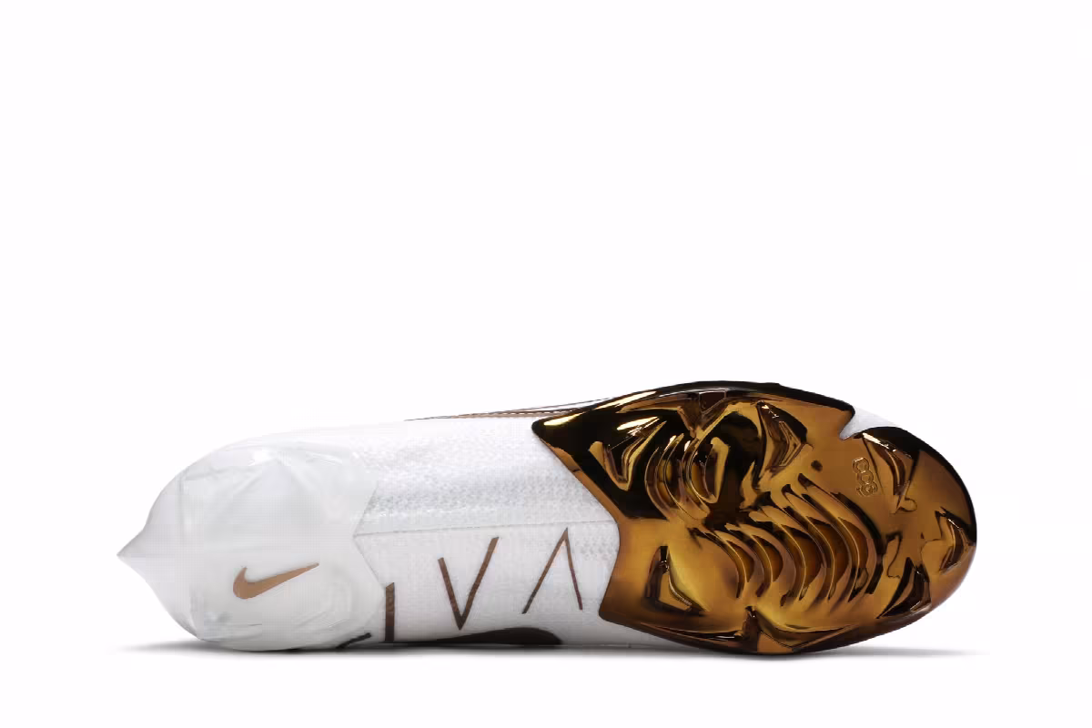 Nike Vapor Edge Elite 360 Flyknit White Metallic Gold, view 5