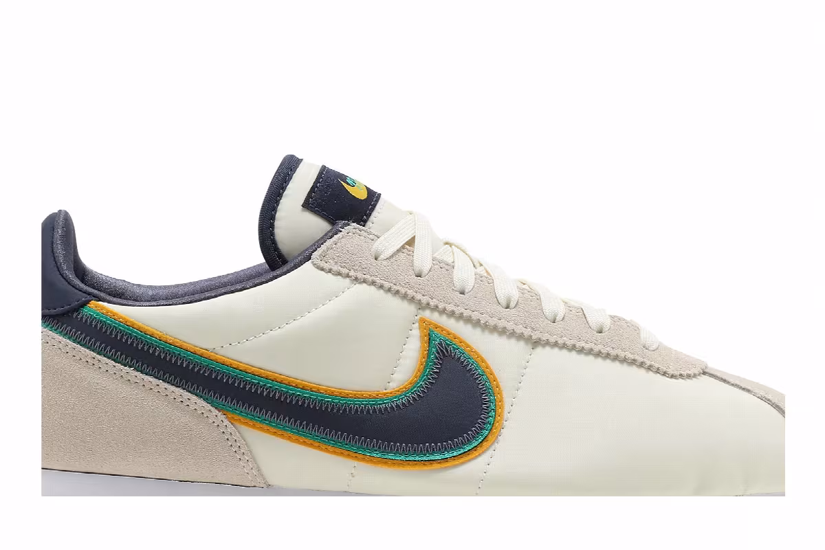 Nike Cortez Basic Premium Coconut Milk Thunder Blue, view 3