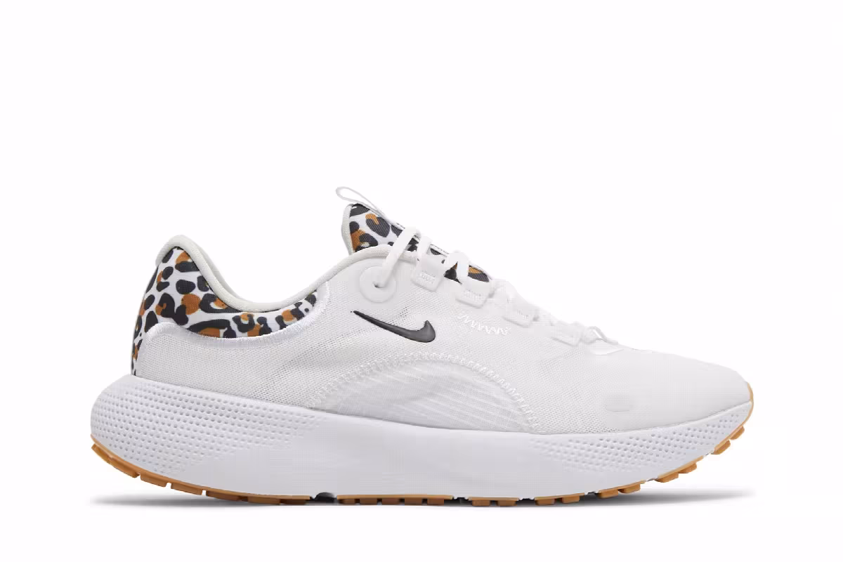 Nike Women's React Escape Run White Leopard, view 2