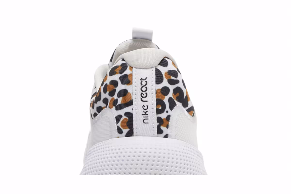 Nike Women's React Escape Run White Leopard, view 8