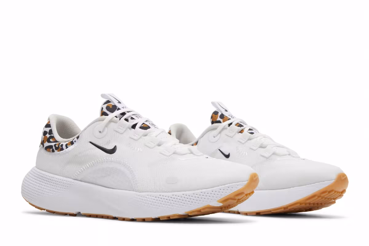 Nike Women's React Escape Run White Leopard, view 9