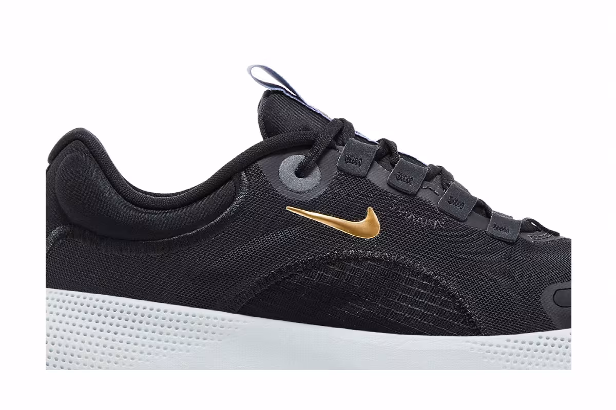 Nike Women's React Escape Run Dark Smoke Grey Metallic Gold Coin, view 3