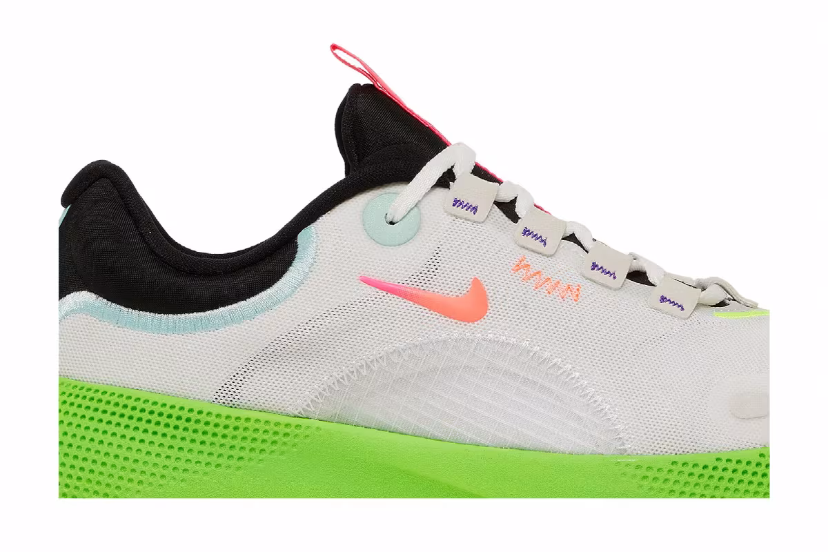 Nike Women's React Escape Run White Volt, view 3