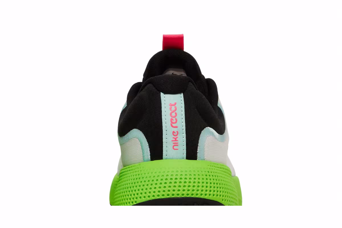 Nike Women's React Escape Run White Volt, view 8